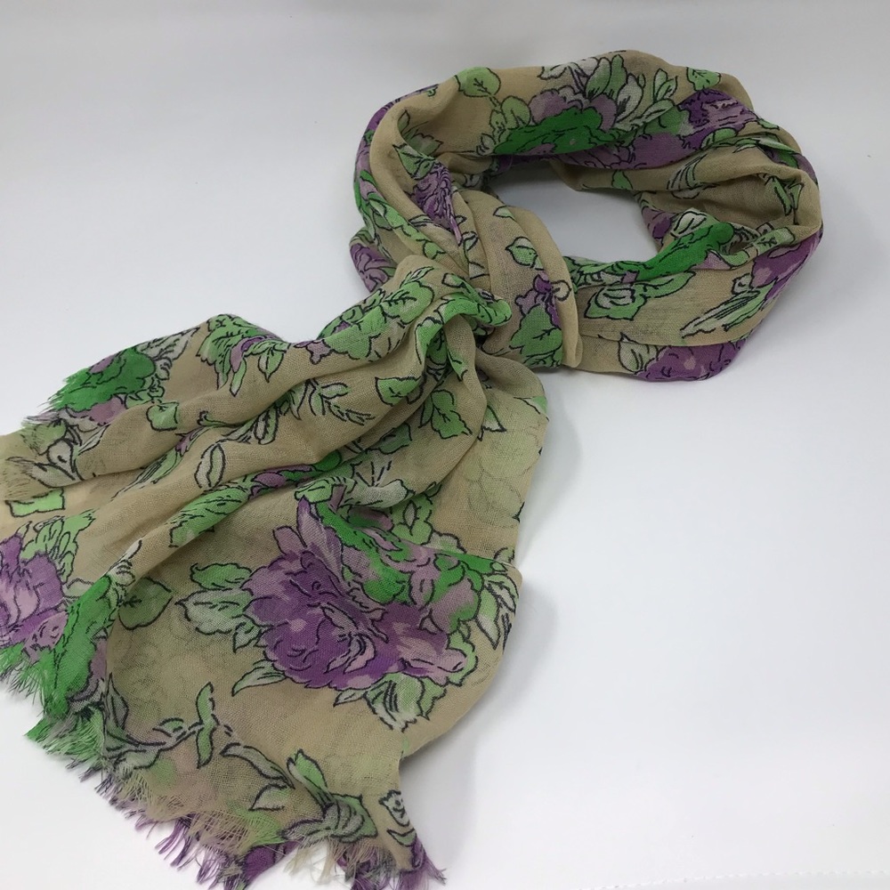 Anthro “Advanced Floriculture Scarf” by Bindya - Picture 5 of 9